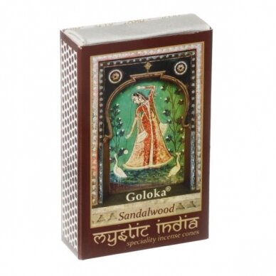 Goloka Mystic India Sandalwood kūginiai smilkalai