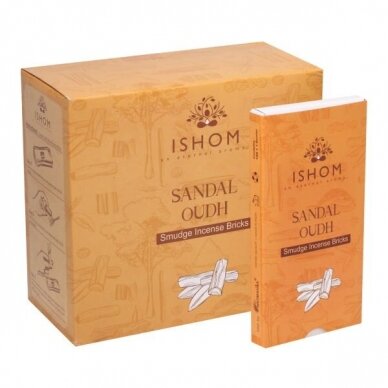 Ishom Sandal Oudh smilkalų plytelės x 12