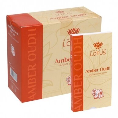 Lotus Amber Oudh smilkalų plytelės x 12